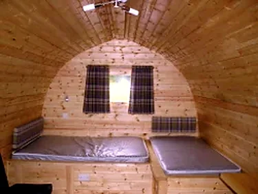 Inside a Glamping Pod