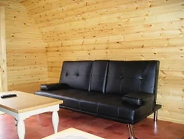 Inside view of a Glamping Pod