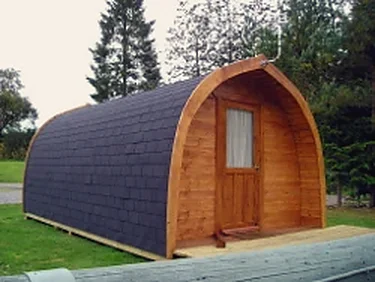 Exterior view of a Glamping Pod