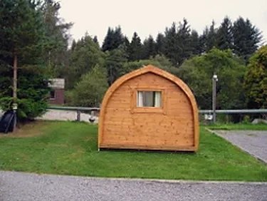 Exterior view of a Glamping Pod
